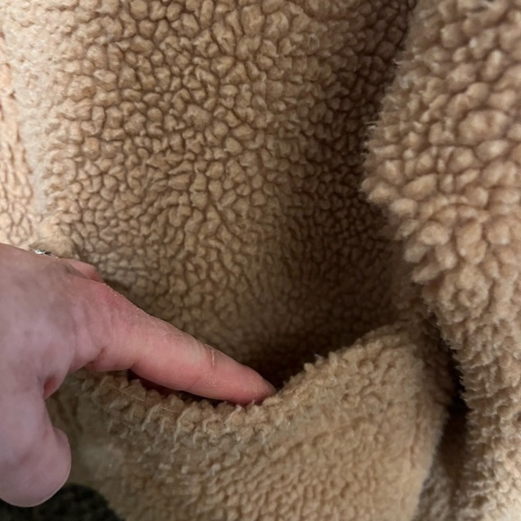 I.AM.GIA Pixie Teddy REVOLVE Zip Up Coat Jacket in Caramel Neutral Slouchy XS - Picture 8 of 9